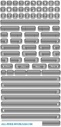 free vector Assorted glass buttons