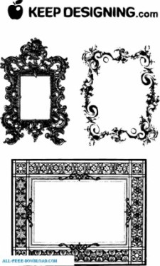 free vector Fancy Frames and Ornate Borders 2