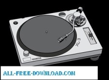 free vector Turntable