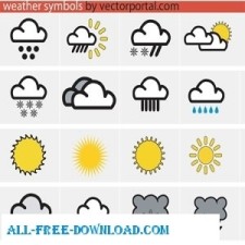 free vector Weather Symbols