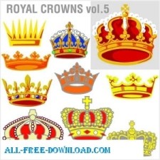 free vector Royal Crowns Vectors eps