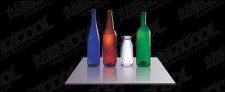 free vector Multi color bottles