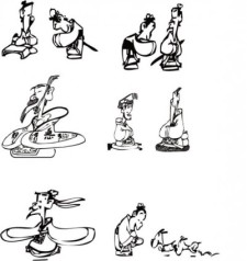 free vector The analects of confucius cartoon vector