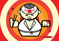 free vector Sushi Master Cartoon