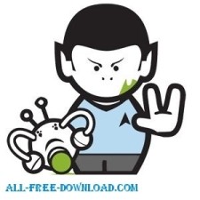 free vector Spock Star Trek Cartoon