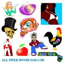 free vector Free Cartoon Characters From Procaroonznet