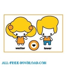free vector Lovers
