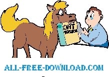 free vector Horse with Treats