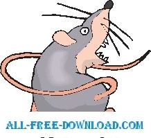 free vector Rat Chasing Tail