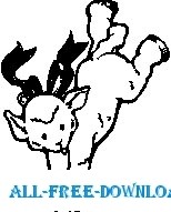 free vector Lamb Doing Handstand