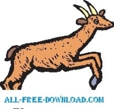 free vector Gazelle