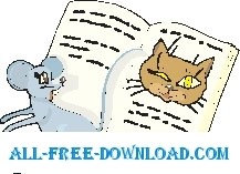 free vector Mouse and Cat Picture