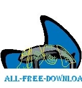 free vector Whale Caught in Net