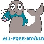free vector Seal with Fish