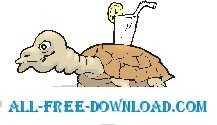 free vector Tortoise with Lemonade