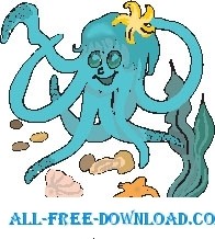 free vector Octopus 14