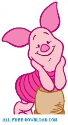 free vector Winnie the Pooh Piglet 012