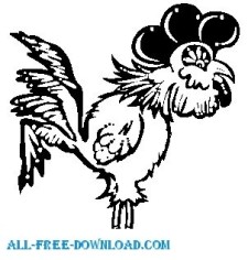 free vector Rooster 03
