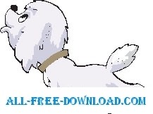 free vector Puppy Looking Up 2