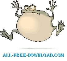 free vector Frog Croaking 2