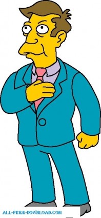 free vector Principal Skinner 01 The Simpsons