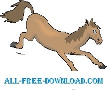 free vector Horse Kicking 1