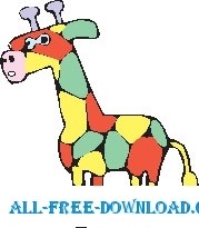 free vector Giraffe 08