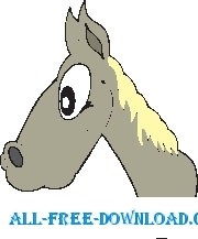 free vector Horse Head 2