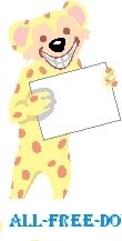 free vector Leopard with Sign