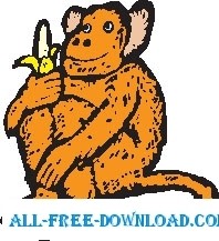 free vector Monkey 10