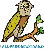 free vector Owl 25