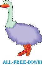 free vector Ostrich 6