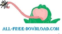 free vector Frog Catching Fly 1