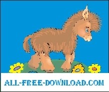 free vector Horse Baby