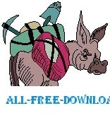 free vector Pack Mule