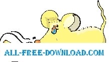 free vector Mouse and Cheese 08