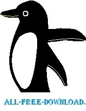 free vector Penguin 07