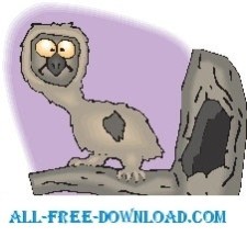 free vector Owl Surprised