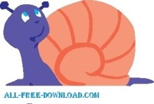 free vector Snail Looking Up