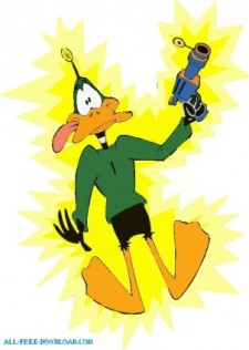 free vector Duck Dodgers 002