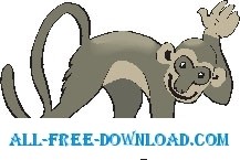 free vector Monkey Happy 1