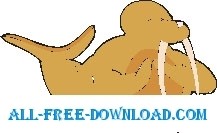 free vector Walrus Clapping