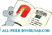 free vector Mouse with Cheese Book