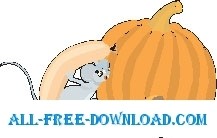 free vector Mouse with Sausage Link