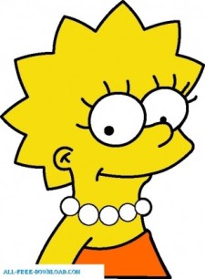 free vector Lisa Simpson 01 The Simpsons
