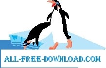 free vector Penguins 1