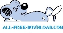 free vector Mouse Sleeping 2