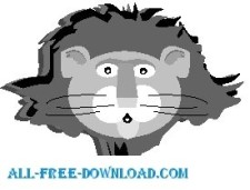free vector Lion 03