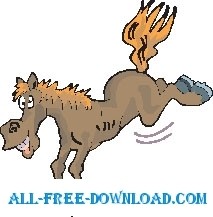 free vector Horse Kicking 2