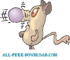 free vector Rat Catching Ball